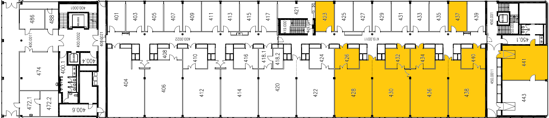 Enlarged view: H-Floor of HCI Building (4th finger)
